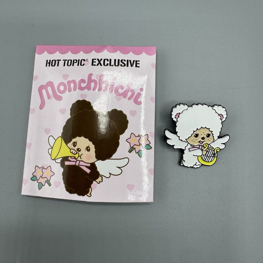 Monchichi Angel Sekiguchi Chamu Sheep Lamb Pin New Open Box